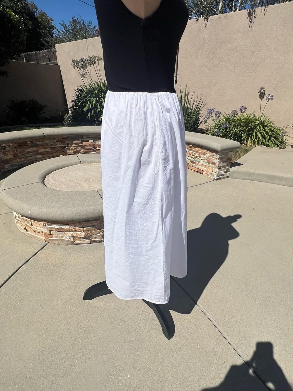 Black White
Sleeveless Fit & Flare
Midi Dress Cotton
Skirt Size S - Picture 11 of 17